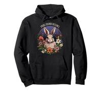 Équinoxe de Printemps bénédictions Lapin Floral païen Nature Art Sweat à Capuche