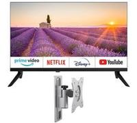 EQUINOXE Téléviseur 24" Smart TV Android Officiel Camping-car + Support TV
