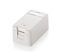 Equip 1 boîte Keystone Jack avec Couvercle Blanc