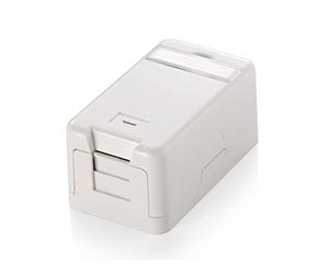 Equip 1 boîte Keystone Jack avec Couvercle Blanc