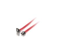 Equip 111804 Câble SATA II 1m Rouge, Connecteurs 7-pin Mâle/Mâle, Contacts Or, AWG 26, Impédance 100 Ohm, RoHS