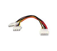 Equip 112030 Câble d'alimentation interne - Longueur 0.2m, Connecteur 1: Molex (4-pin) Mâle, Connecteur 2: 2x Molex (4-pin) Femelle