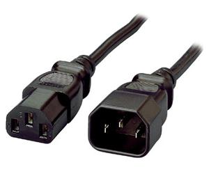 Equip 112100 Noir 1,8 m Coupleur C13 Coupleur C14