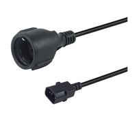 Equip 112106 câble électrique Noir 0,25 m IEC C14 CEE7/3