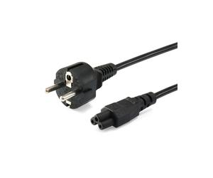 Equip 112150 Câble d'alimentation 1.8m, CEE 7/7 vers IEC C5, 250V 2.5A, H05VV-F3G 3x0.75mm², Noir, Certifié Nemko/REACH/RoHS/VDE