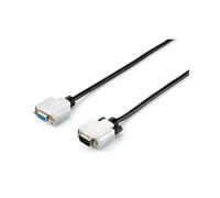 Equip 118850 Câble VGA 1.8m Mâle/Femelle (D-Sub) Noir/Argent Résolution max. 2048x1536 Blindage magnétique RoHS