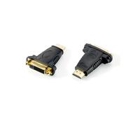Equip 118909 Adaptateur DVI (24+1) Mâle vers HDMI A Femelle, contacts Or, résolution max 1920x1200, 62.6x46.9x23mm, Noir