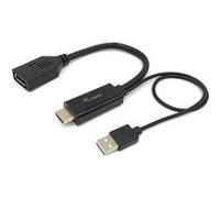 Equip câble vidéo adaptateur 119039 HDMI Type A vers DisplayPort 0,15 m 4K 60Hz Noir