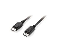 Equip 119332 Câble DisplayPort 1.2 Mâle/Mâle 2m, résolution max. 3840x2160 4K/60Hz, contacts nickelés, verrouillable, bande passante 21.6 Gbps