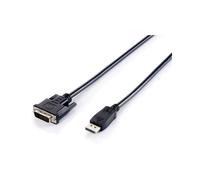 Equip 119336 Câble DisplayPort Mâle vers DVI-D Mâle 2.0m, Résolution 1920x1200, RoHS, Noir, Longueur 2000mm