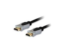 Equip 119340 Câble HDMI 2.0, 5.0m, Boîtier Aluminium, Résolution 4K/60Hz, Connecteurs Mâle Type A, Contacts Or, AWG 28