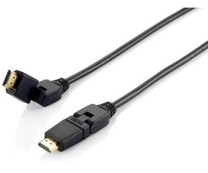 Equip 119365 Câble HDMI 2.0 pivotant, 5,0 m, prise pivotante, 4K/30Hz