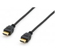Câble de raccordement Equip HDMI Fiche mâle HDMI-A 10.00 m noir 119373 contacts dorés Câble HDMI