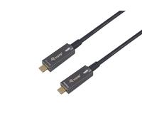 Equip 119461 Câble optique actif USB-C vers C, M/M, 5,0m, PD 60W, 4K/60Hz, 10Gbps, Vidéo+Données+PD