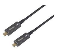 Equip Câble optique actif USB-C 119461 USB 3.2 Gen 2 5 m 10 Gbps 4K/60Hz PD 60W Noir