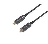Equip 119462 Câble optique actif USB-C vers C, M/M, 10m, PD 60W, 4K/60Hz, 10Gbps, Vidéo+Données+PD