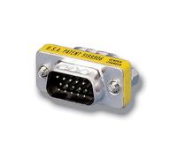 Equip 124320 Adaptateur VGA HDB15 Mâle vers HDB15 Mâle Contacts Or Argent - Dimensions 18.2x12.7x31.1mm - 9g