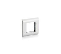 Equip 125461 Plaque de Commutation/Obturateur Blanc 80x80mm Plastique Sans Vis, Poids 43g, Conditionnement Individuel en Sac PE