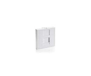 Equip 125471 Plaque de Commutation & Obturateur Blanc, Module 45x45mm, Plastique, 1 Port, Dimensions Emballage 115x55x80mm, Poids 11g