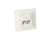 EQUIP 125723 TOMA RJ45 2XRJ45 CAT5E EMPOTRADO/MONTADO en SUPERFICIE