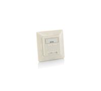 Equip 125772 : Double Prise RJ-45 Cat.6a, Blanc, 80x38.2x80mm, Montage mural, Conforme aux normes, Poids 170g, Code SH 85366990
