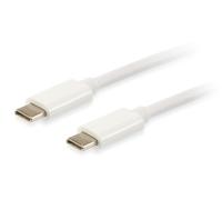 Equip 128351 Câble USB 3.2 Gen 2 C vers C, M/M, 1.0m, PD 60W, 4K/60Hz, 5Gbps, blanc