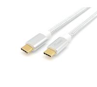 Equip 128355 Câble USB 3.2 Gen 2 C vers C, M/M, 0.5m, PD 100W, 4K/60Hz, 10Gbps, blanc