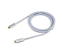 Equip 128360 Câble USB 3.2 Gen 2 C vers C, M/M, 3.0m, PD 100W, 4K/60Hz, 10Gbps, blanc