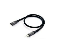 Equip 128371 Câble d'extension USB 3.2 Gen 2 C vers C, M/F, 1.0m, 4K/60Hz, 10Gbps, noir