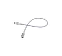 Equip 128375 Câble Extension USB 3.2 Gen 2 C vers C 0.5m M/F 4K/60Hz 10Gbps 100W, PVC/Coton, Connecteurs Aluminium, Blanc