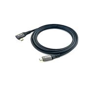 Equip 128892 Câble USB 2.0 C vers C coudé à 90°, M/M, 2 m, PD 100 W, Noir