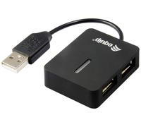 Equip Hub USB 128952 2 ports USB-A USB 2.0 480 Mbit/s noir