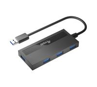 Equip 128956 hub & concentrateur USB 3.2 Gen 1 (3.1 Gen 1) Type-A 5000 Mbit/s Noir