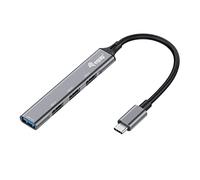 Hub Multiport USB-C® (USB 3.1) Equip 128961 4 ports noir, gris