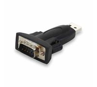 Equip Adaptateur USB A vers RS-232 133382 – Mâle/Mâle, 92 g, Noir