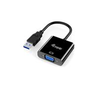 Equip 133384 : Adaptateur USB 3.0 vers VGA (HD15) 1920x1080 60Hz, USB Type-A Mâle, Windows & macOS, Câble intégré 0.25m
