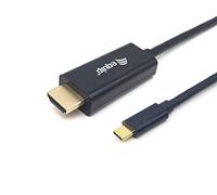 133412 câble vidéo et adaptateur 2 m USB Type-C HDMI Type A (Standard) Noir