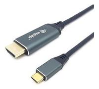 Equip 133415 câble vidéo et adaptateur 1 m USB Type-C HDMI Type A (Standard) Noir, Gris G