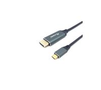 Equip Câble vidéo et adaptateur 133417 – 3 m USB Type-C vers HDMI Type A (Standard) Gris/Noir