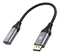 Equip 133445 câble vidéo et adaptateur 0,15 m DisplayPort HDMI Noir, Gris G