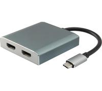 Equip 133464 Equip Adapter USB-C -> 2x HDMI 4K30Hz 0.15m gr Polybeutel