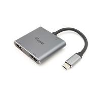 Equip 133484 Equip Adaptateur USB-C -> 2xHDMI,USB-A3.0,PD 4K30Hz 0.15m si