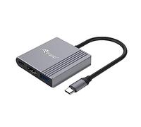Equip 133488 Adaptateur 3 en 1 USB-C vers HDMI/USB-A/USB D 4K/60Hz PD 100W