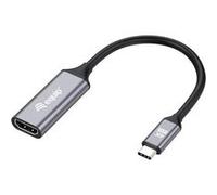 Equip 133491 câble vidéo et adaptateur 0,15 m USB Type-C HDMI Noir, Gris G