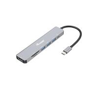 Equip Adaptateur USB-C 133494 7-en-1 – HDMI 4K/60Hz, 3× USB 3.2 Gen1, TF/Micro SD, USB PD 100W