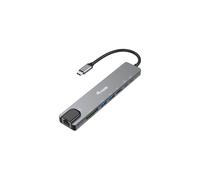Equip 133497 Station d'accueil USB Type-C, Power Delivery 100W, Ethernet Gigabit, Lecteur MicroSD, USB 3.2 Gen 1, HDMI 1.4, Noir/Gris