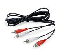 Equip 147094 Câble Audio 2 x RCA / 2 x RCA mâle vers mâle Noir 2,5 m