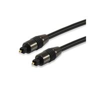 Equip 147921 Câble Audio Toslink Mâle/Mâle 1.8m Contacts Or, PVC Noir, Conformité RoHS/CE, Facteur de Forme Droit