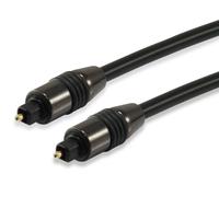 Equip Câble audio optique Toslink 147923 Mâle/Mâle 5 m Noir contacts dorés PVC