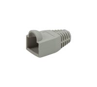 Equip 151177 : Gaine de câble RJ-45 grise, dimensions 14.3x25.8mm, RoHS, lot de 100, conditionnement 175x50x275mm, 1.8g/pièce